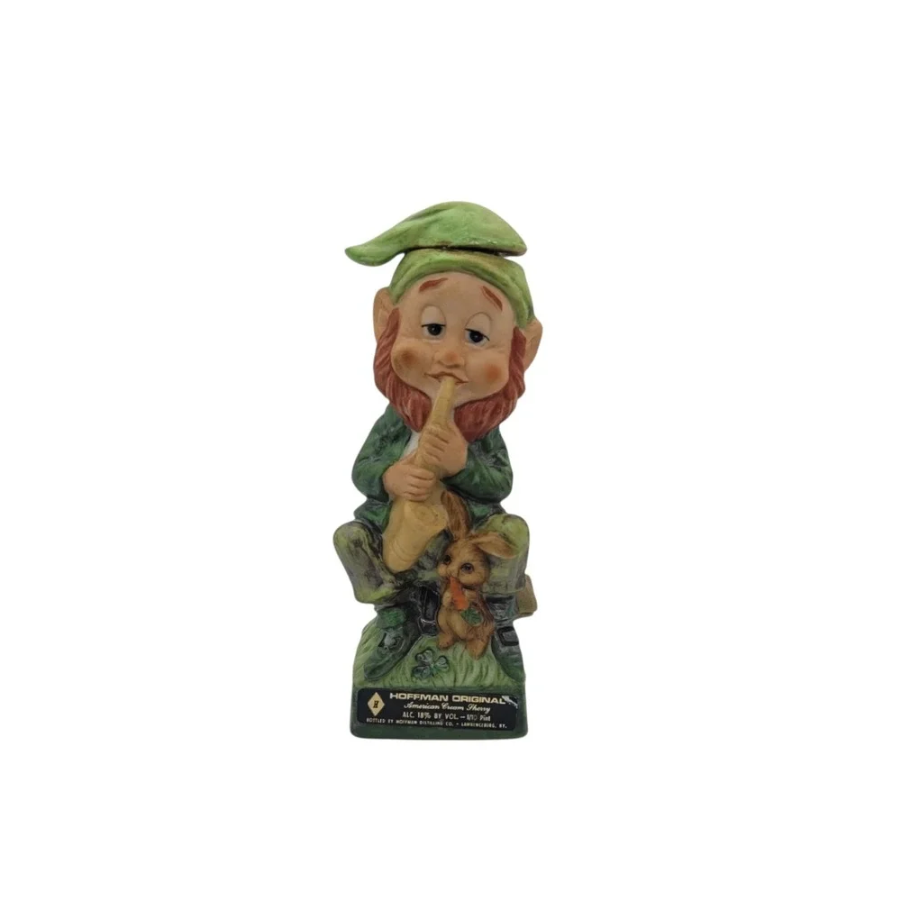 Vintage 1975 Hoffman Original Leprechaun Saxophone Sherry Decanter Figurine